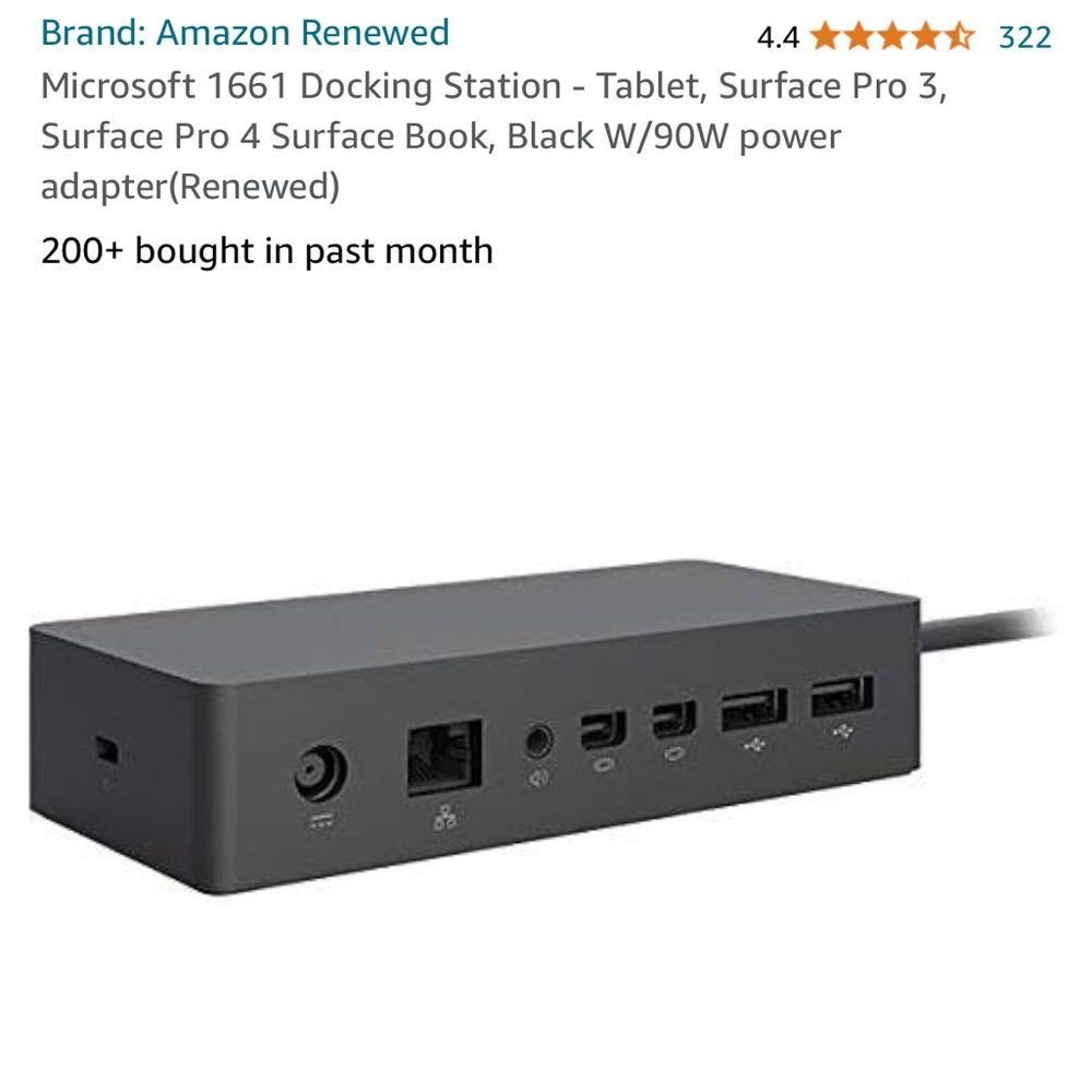 Microsoft edge dock model 1661